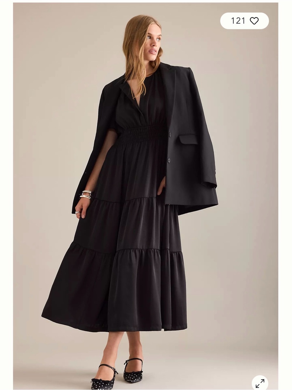 NWT Anthropologie Black Pleated Maxi Dress Size L - Picture 3 of 8